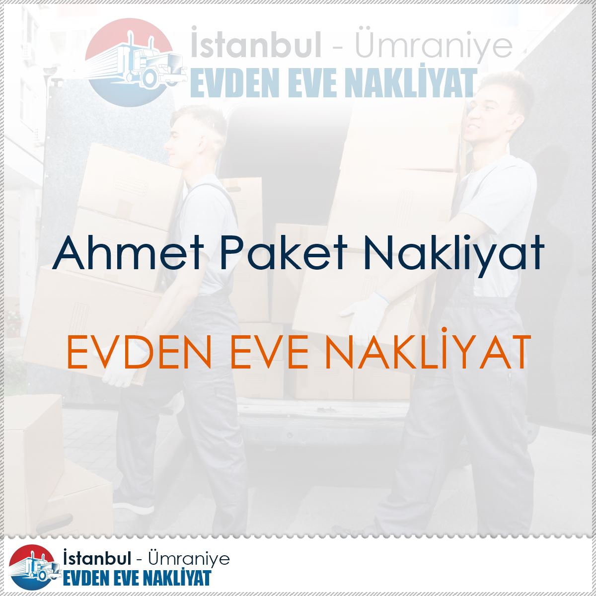 Ahmet Paket Nakliyat : Kapak Görseli